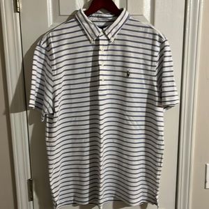Polo stripped shirt - size XL. Great condition. Blue/white.